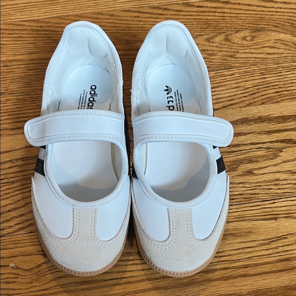 Adidas White and Beige Sneakers- NWOT